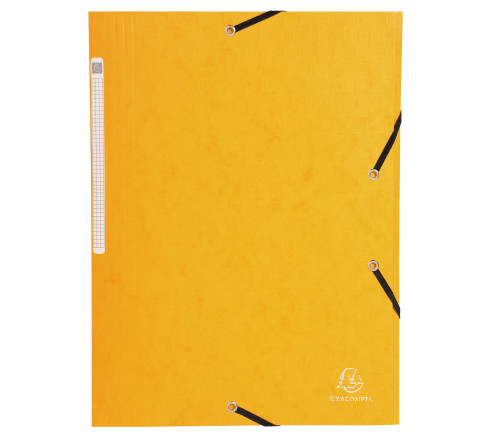 Chemises à élastiques carte lustrée 3 rabats monobloc