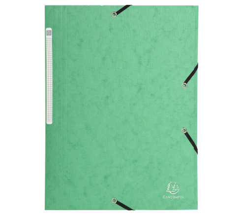Chemises à élastiques carte lustrée 3 rabats monobloc