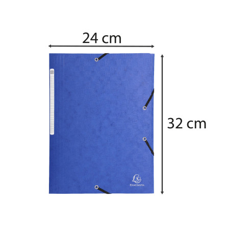 Chemises à élastiques carte lustrée 3 rabats monobloc