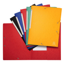 Chemises à élastiques carte lustrée 3 rabats monobloc