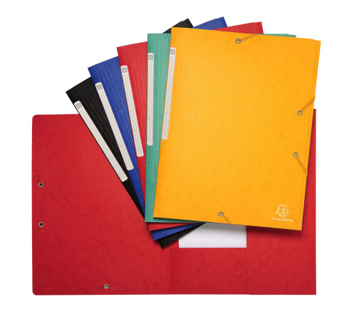 Chemises à élastiques carte lustrée 3 rabats monobloc