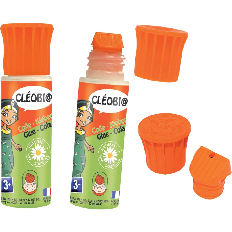Flacon de colle 25g Cléobio embout plastique