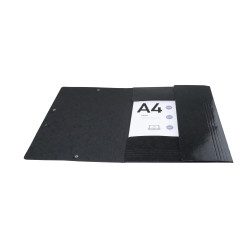 Chemise à élastiques 3 rabats Maxi capacity carte lustrée pelliculée 425gm2 Iderama A4