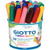 Pot de 32 feutres Giotto Turbo Giant Ass