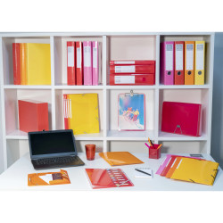 Chemise à élastiques 3 rabats Maxi capacity carte lustrée pelliculée 425gm2 Iderama A4