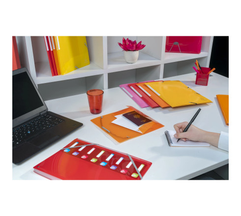 Chemise à élastiques 3 rabats Maxi capacity carte lustrée pelliculée 425gm2 Iderama A4
