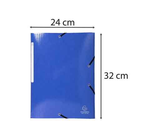 Chemise à élastiques 3 rabats Maxi capacity carte lustrée pelliculée 425gm2 Iderama A4