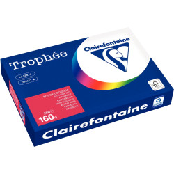 Paquet de 250 feuilles format A3 160g rouge groseille CLAIREFONTAINE