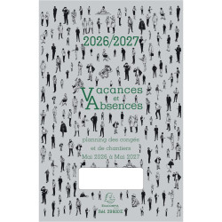 Planning vacances & absences mai à mai 2026/2027