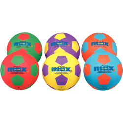 Sachet de 6 ballons de foot taille 4 assortis