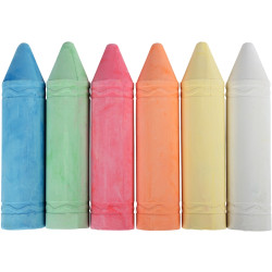 Set de 6 craies trottoir jumbo