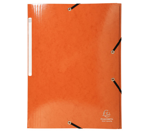 Chemise à élastiques 3 rabats maxi capacity carte lustrée pelliculée Iderama - A4