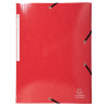 Chemise à élastiques 3 rabats maxi capacity carte lustrée pelliculée Iderama - A4