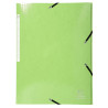 Chemise à élastiques 3 rabats maxi capacity carte lustrée pelliculée Iderama - A4