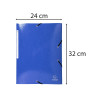 Chemise à élastiques 3 rabats maxi capacity carte lustrée pelliculée Iderama - A4