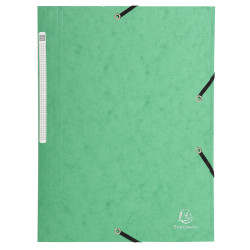Chemise 3 rabats à élastiques Maxi Capacity carte lustrée 600g/m2 Scotten ®- A4