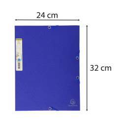Chemise 3 rabats à élastique carte recyclée 380g/m2 Forever - A4