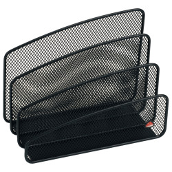 Trieur vertical 3 compartiments MESH en métal noir