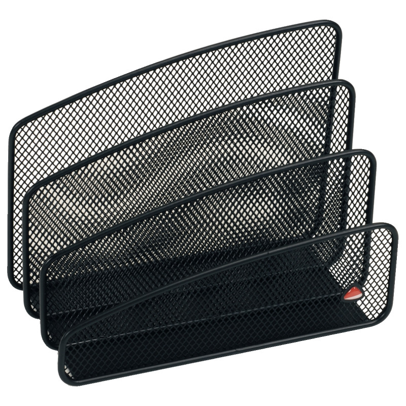 Trieur vertical 3 compartiments MESH en métal noir