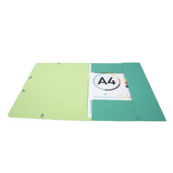 Chemise 3 rabats à élastique carte recyclée 380g/m2 Forever - A4