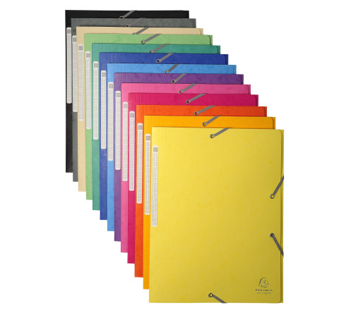 Chemise à élastiques Maxi capacity carte lustrée 425gm2 - A4