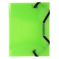 Chemise à élastique 3 rabats Polypro Crystal Colour - format pocket 12x16cm