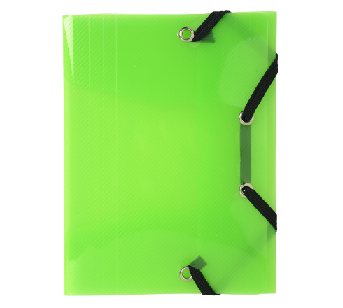 Chemise à élastique 3 rabats Polypro Crystal Colour - format pocket 12x16cm