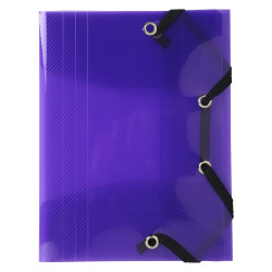 Chemise à élastique 3 rabats Polypro Crystal Colour - format pocket 12x16cm