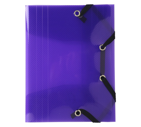 Chemise à élastique 3 rabats Polypro Crystal Colour - format pocket 12x16cm