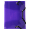 Chemise à élastique 3 rabats Polypro Crystal Colour - format pocket 12x16cm
