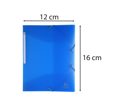 Chemise à élastique 3 rabats Polypropylène Chromaline - format pocket 12x16cm