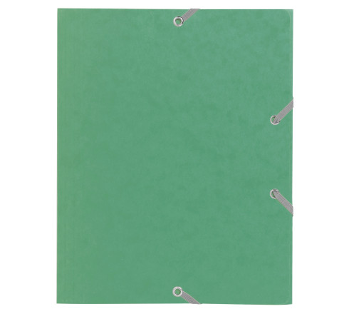 Chemise à élastique 3 rabats carte lustrée 400gm2 - format scolaire 17x22cm