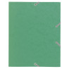 Chemise à élastique 3 rabats carte lustrée 400gm2 - format scolaire 17x22cm