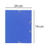 Chemise à élastique 3 rabats carte lustrée 400gm2 - format scolaire 17x22cm