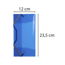 Chemise 3 rabats à élastiques polypropylène 5/10e IDERAMA PP - 23.5x12cm