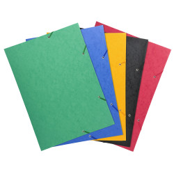 Chemise à élastique 3 rabats carte lustrée 600gm2 - A3