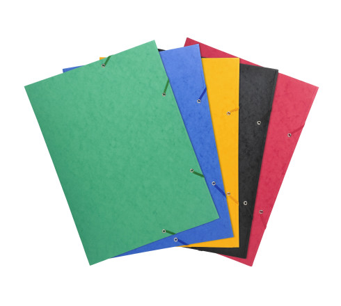 Chemise à élastique 3 rabats carte lustrée 600gm2 - A3