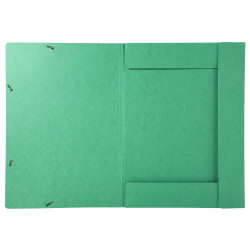 Chemise à élastique 3 rabats carte lustrée 600gm2 - A3