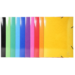 Chemise à élastiques Maxi capacity carte lustrée pelliculée 600gm2 - Iderama - A3