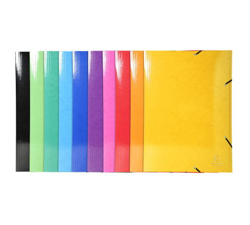 Chemise à élastiques Maxi capacity carte lustrée pelliculée 600gm2 - Iderama - A3