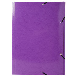 Chemise à élastiques Maxi capacity carte lustrée pelliculée 600gm2 - Iderama - A3