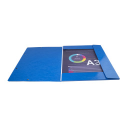 Chemise à élastiques Maxi capacity carte lustrée pelliculée 600gm2 - Iderama - A3