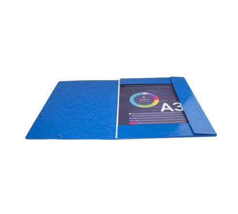 Chemise à élastiques Maxi capacity carte lustrée pelliculée 600gm2 - Iderama - A3
