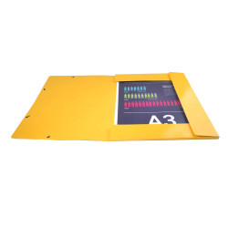 Chemise à élastiques Maxi capacity carte lustrée pelliculée 600gm2 - Iderama - A3