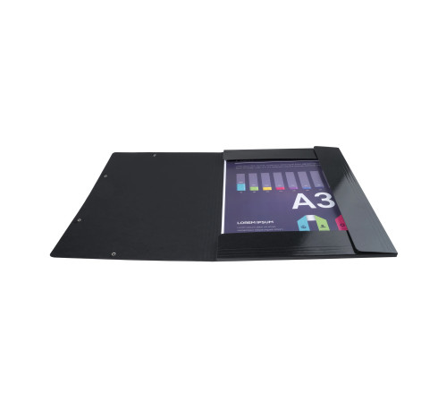 Chemise à élastiques Maxi capacity carte lustrée pelliculée 600gm2 - Iderama - A3