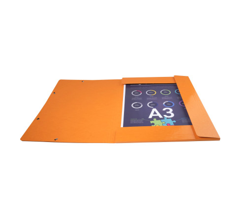Chemise à élastiques Maxi capacity carte lustrée pelliculée 600gm2 - Iderama - A3