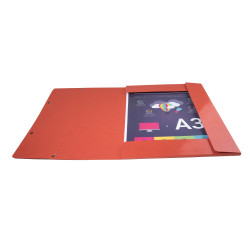 Chemise à élastiques Maxi capacity carte lustrée pelliculée 600gm2 - Iderama - A3