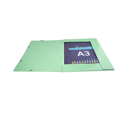 Chemise à élastiques Maxi capacity carte lustrée pelliculée 600gm2 - Iderama - A3