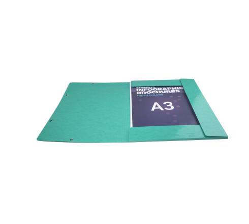 Chemise à élastiques Maxi capacity carte lustrée pelliculée 600gm2 - Iderama - A3