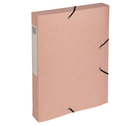 Boite de classement Cartobox livrée à plat Dos 40mm carte lustrée Aquarel - A4